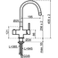 Selsiuz 350258 Selsiuz Rond Gun Metal Single boiler kokend waterkraan