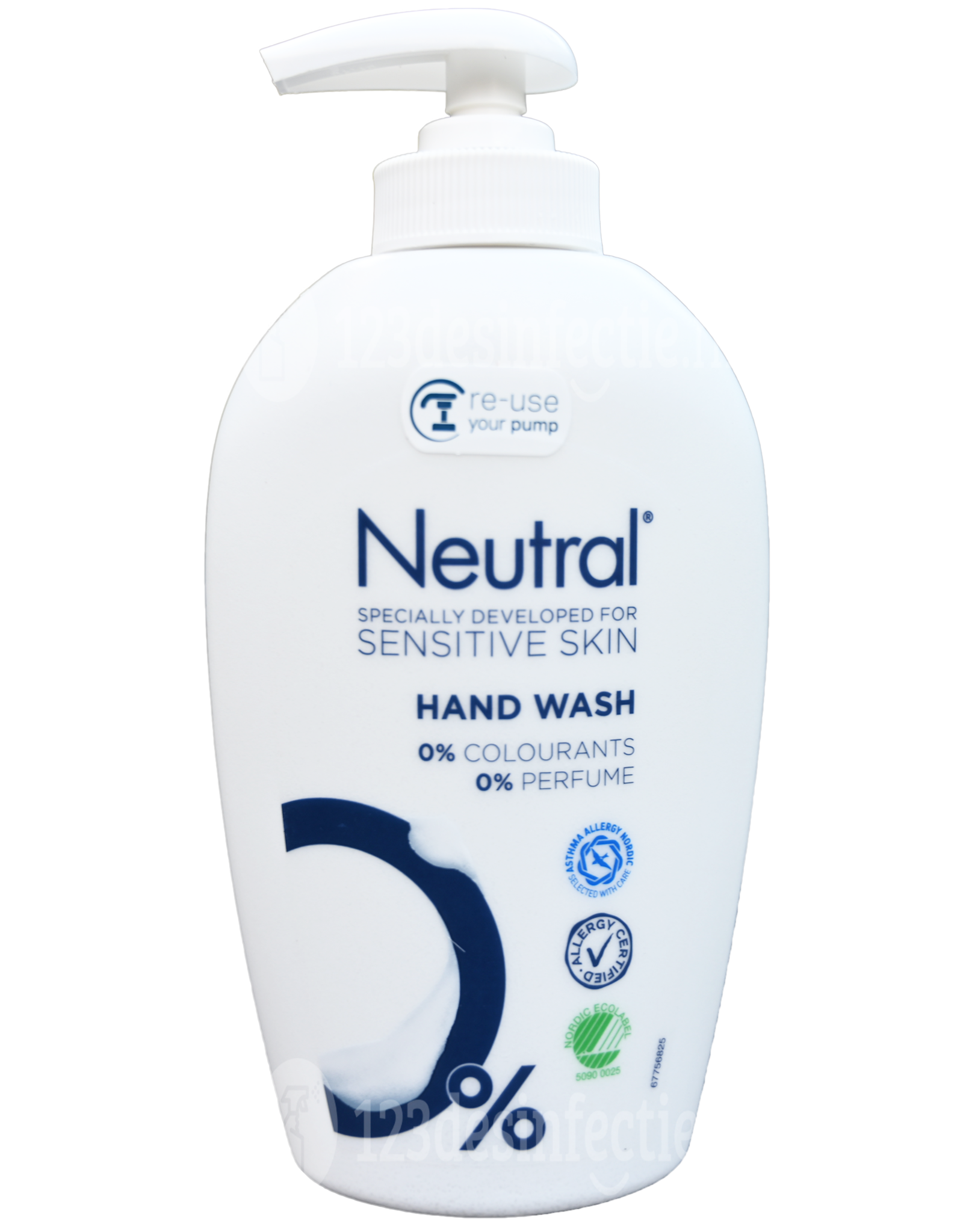 Neutral Hand Wash Vloeibare 250 ml 1 stuk(s) - 123desinfectie.nl