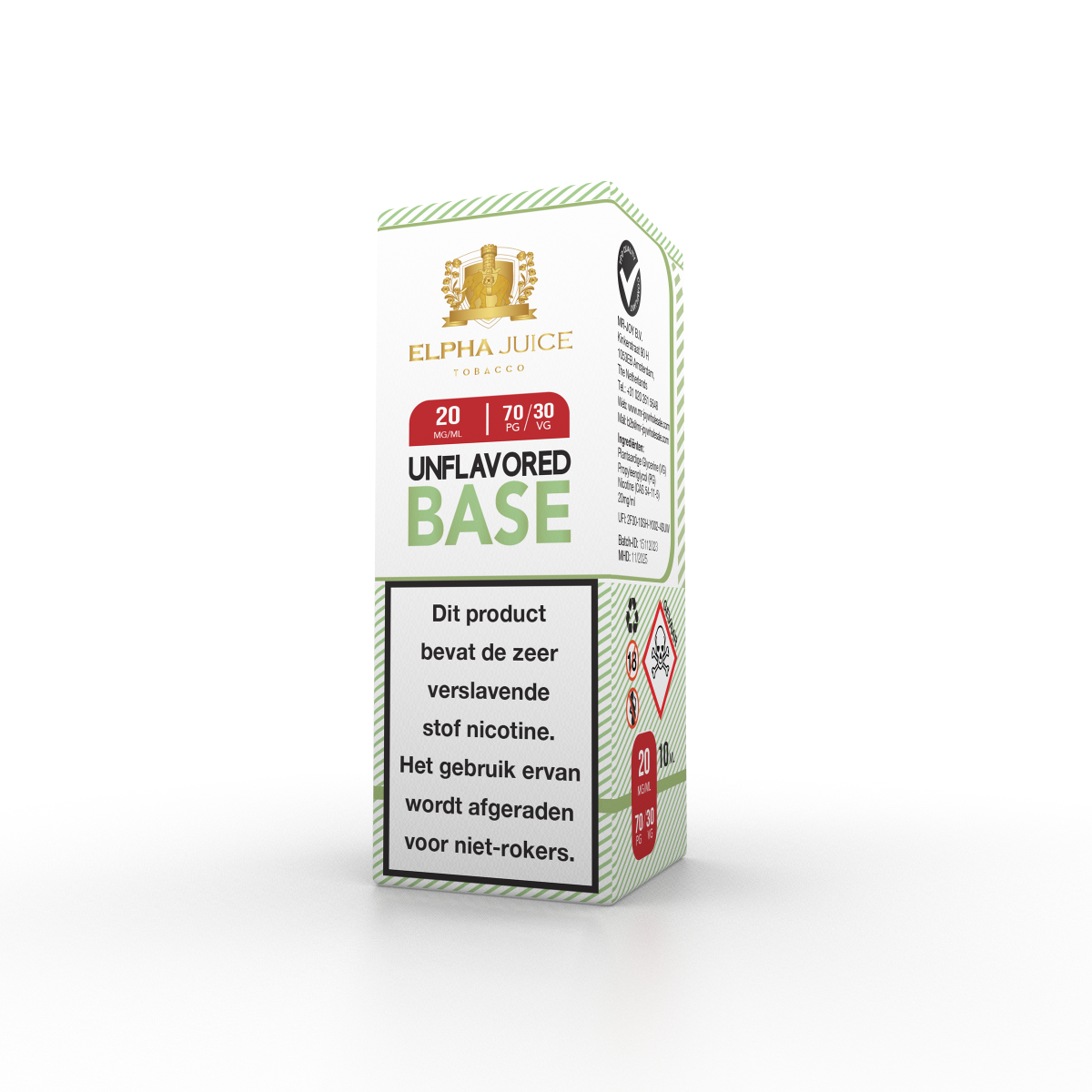 Elpha Juice UNFLAVORED BASE 70PG/30VG 20mg (Nic Salt) MrJoy