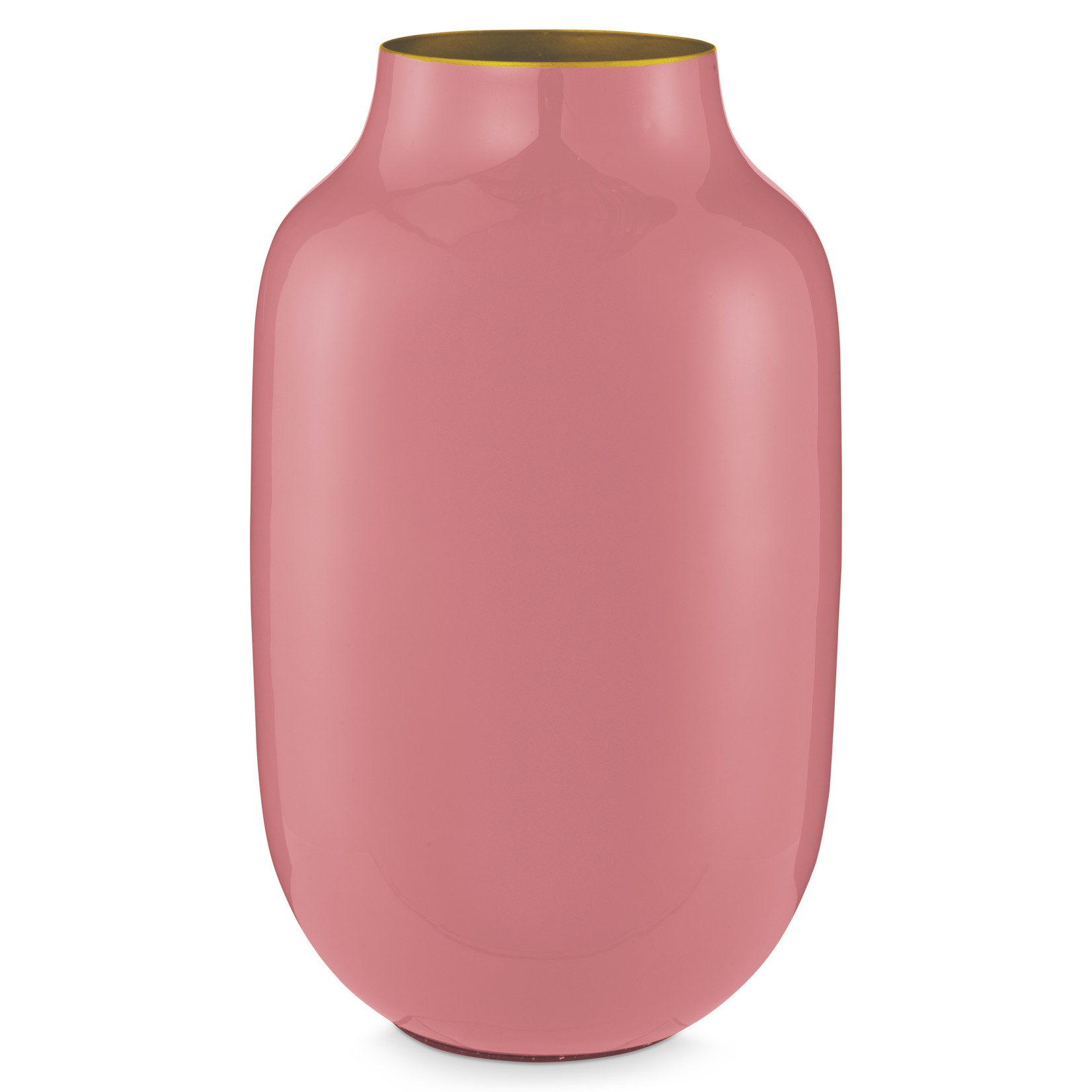 PIP Studio Vase Metal Oval Old Pink 30cm