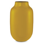 Pip Studio Home Accessoires Vase Metal Oval Yellow 30cm