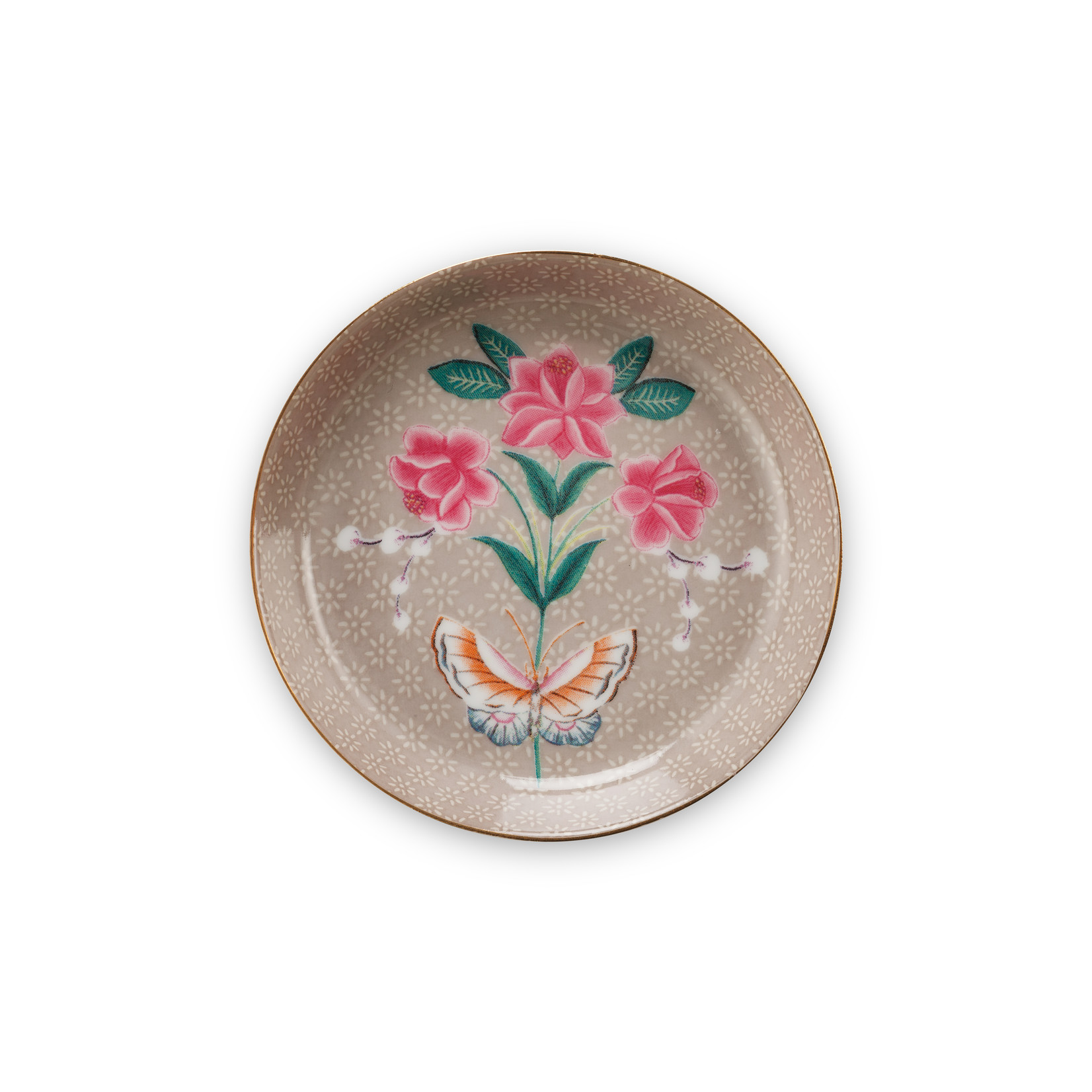 PIP Studio Tea Tip Blushing Birds Khaki 9cm