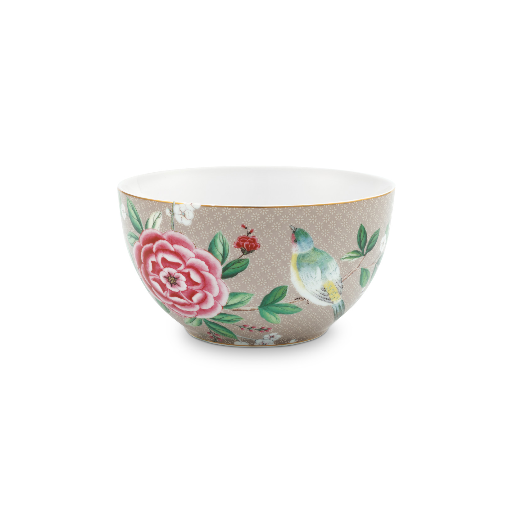 PIP Studio Bowl Blushing Birds Khaki 15cm van 15.99 voor