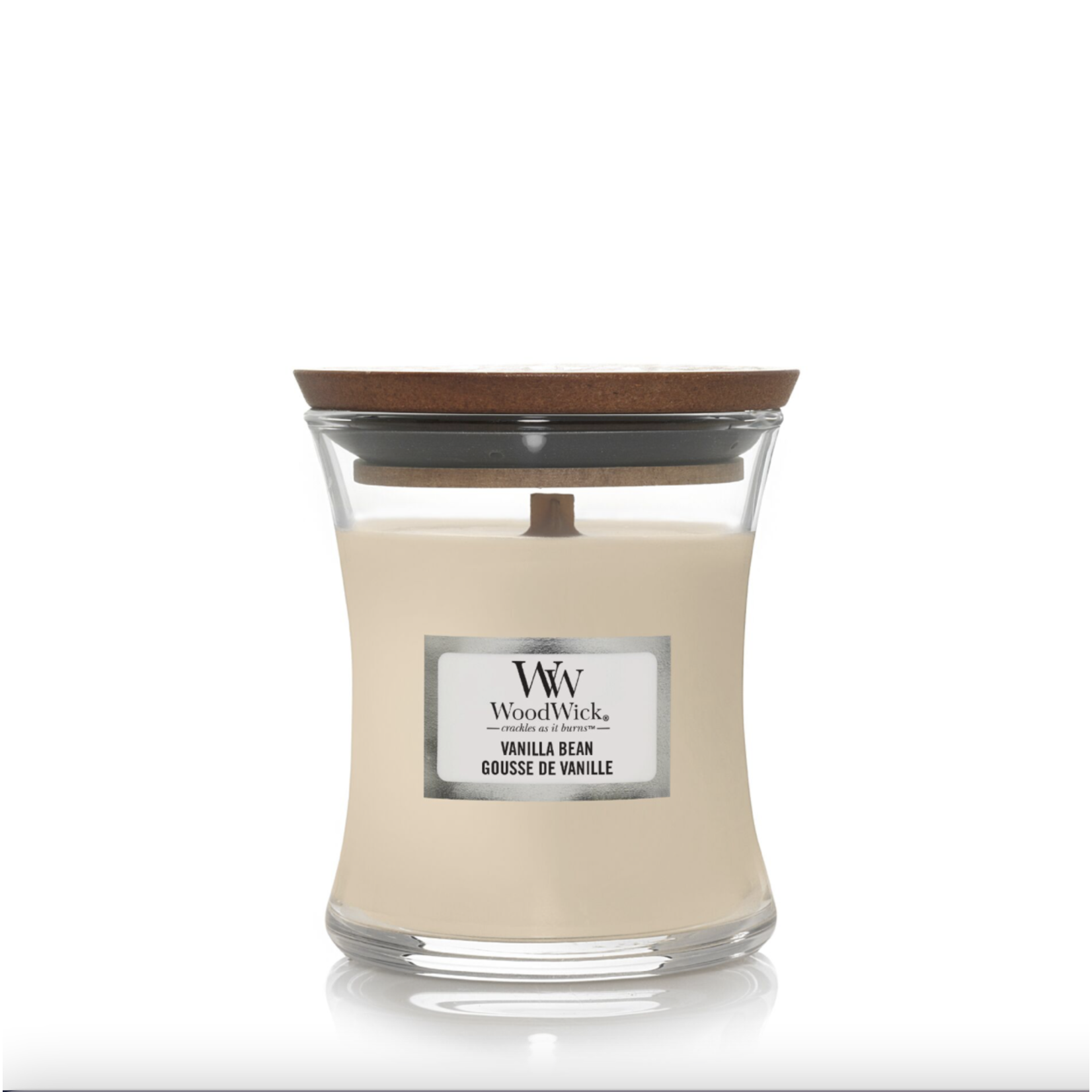 WoodWick WW Vanilla Bean Mini Candle 20 branduren