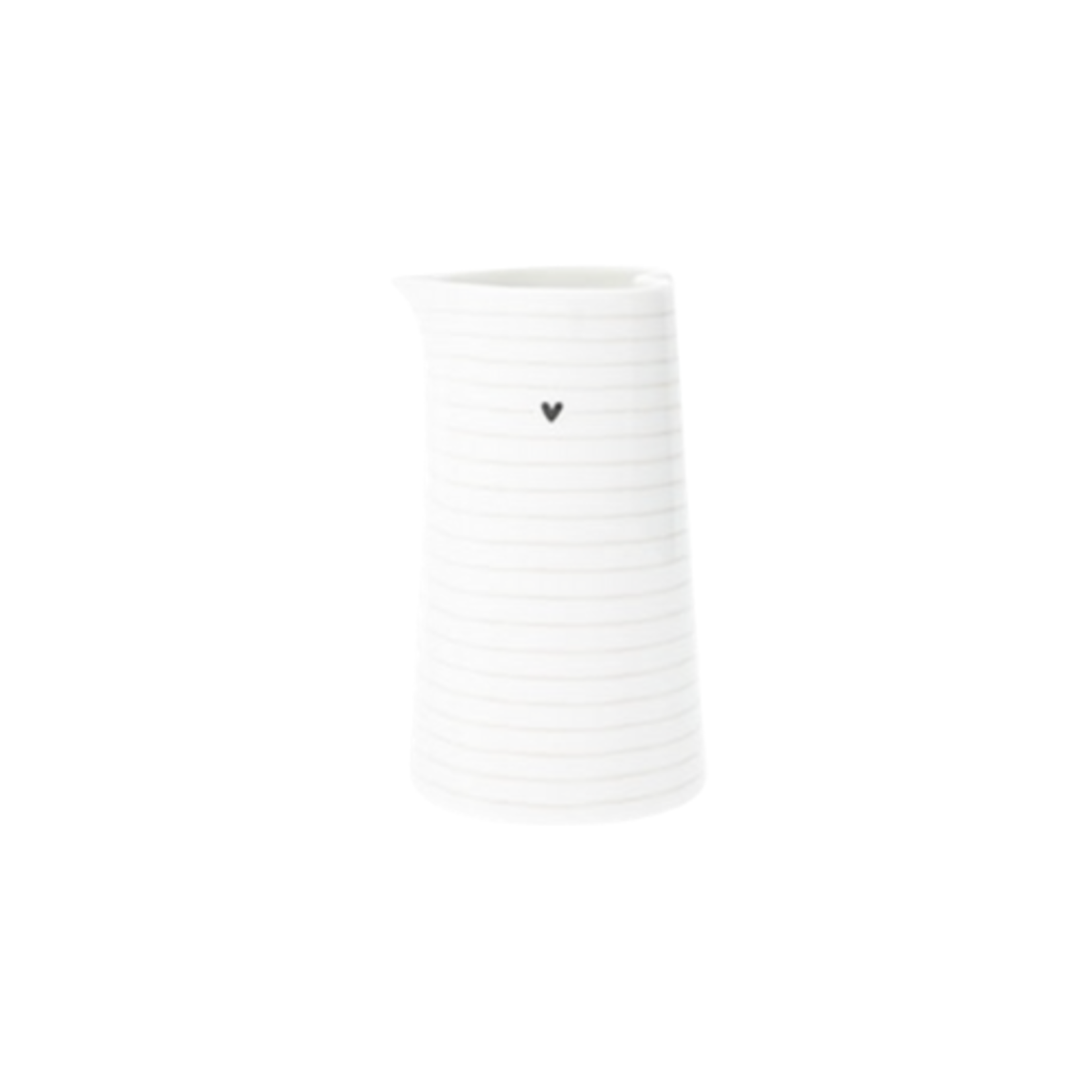 Bastion Collections Jug White Stripes medium