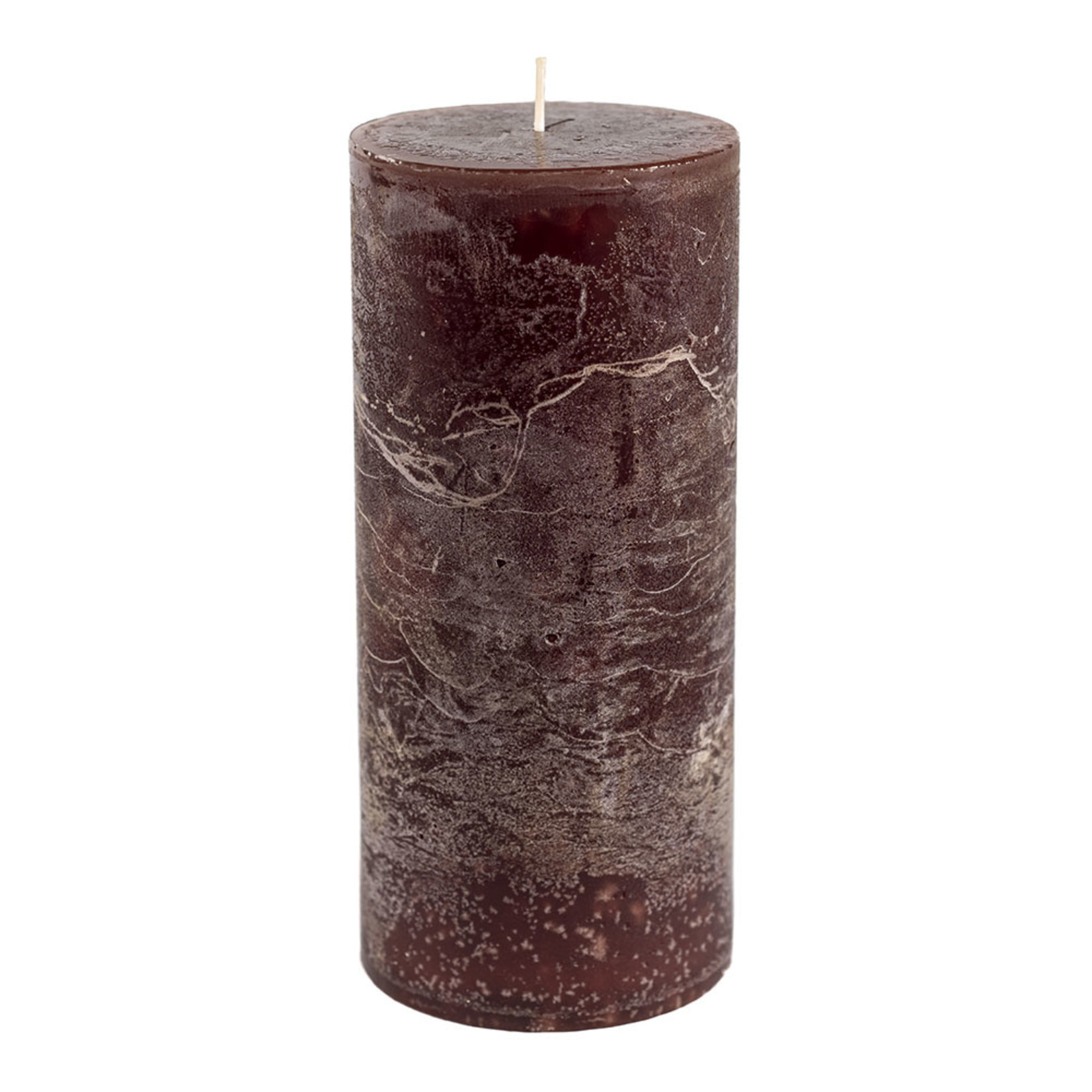 Home Society Pillar Candle 9x20cm Brown