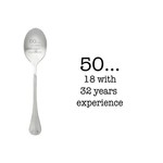 One message spoon Lepel 50... 18 with 32 years experience