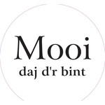 Home Sweet Home Muurcirkel met tekst ''Mooi daj d'r bint'' wit 20cm