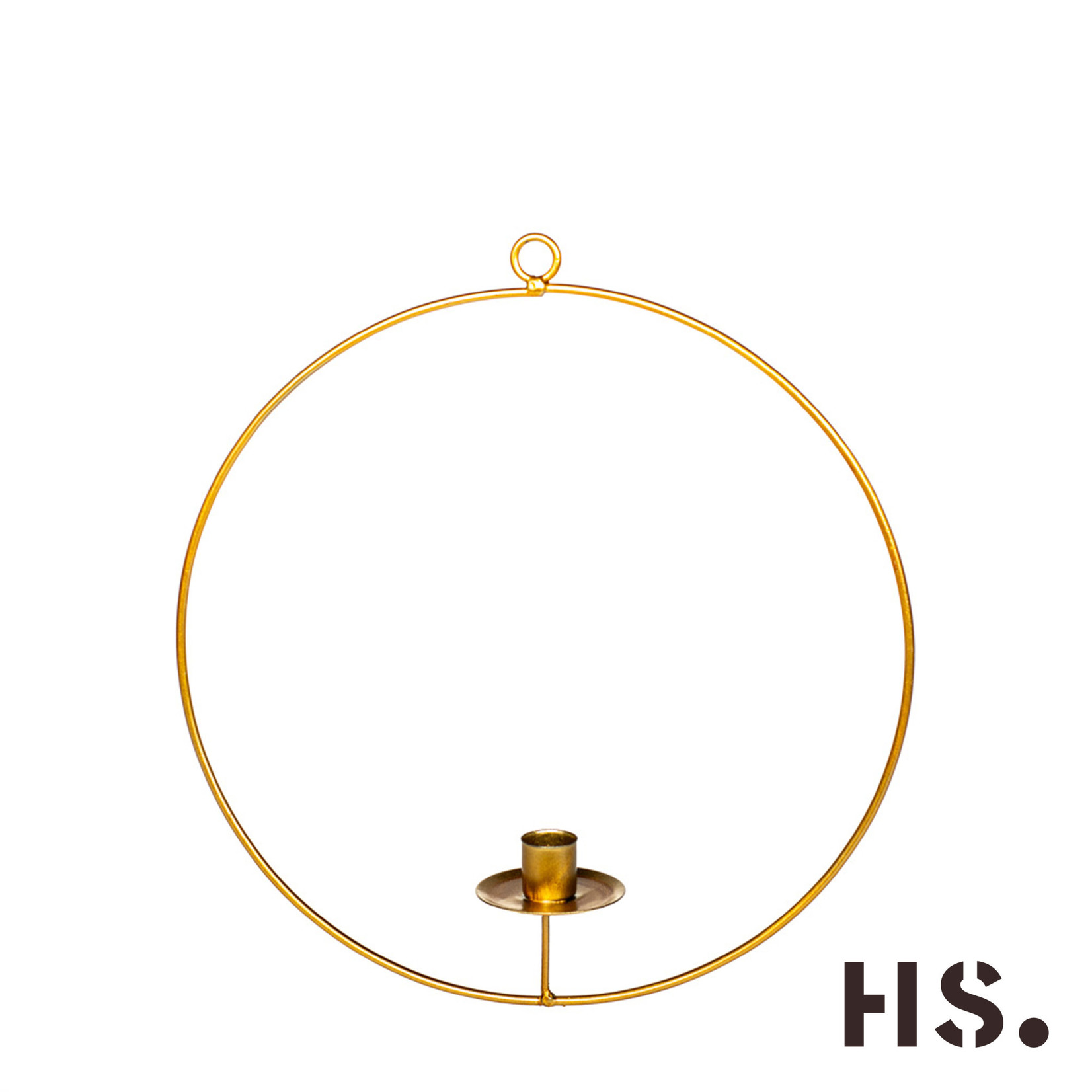 Home Society Candle Ring Grue Gold S