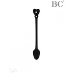 Bastion Collections Spoon Latte black white Heart 18,5cm
