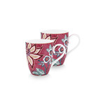 PIP Studio Mug Large Flower Festival Dark Pink 350 ml