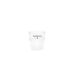 Bastion Collections Espresso glas one heart in Black