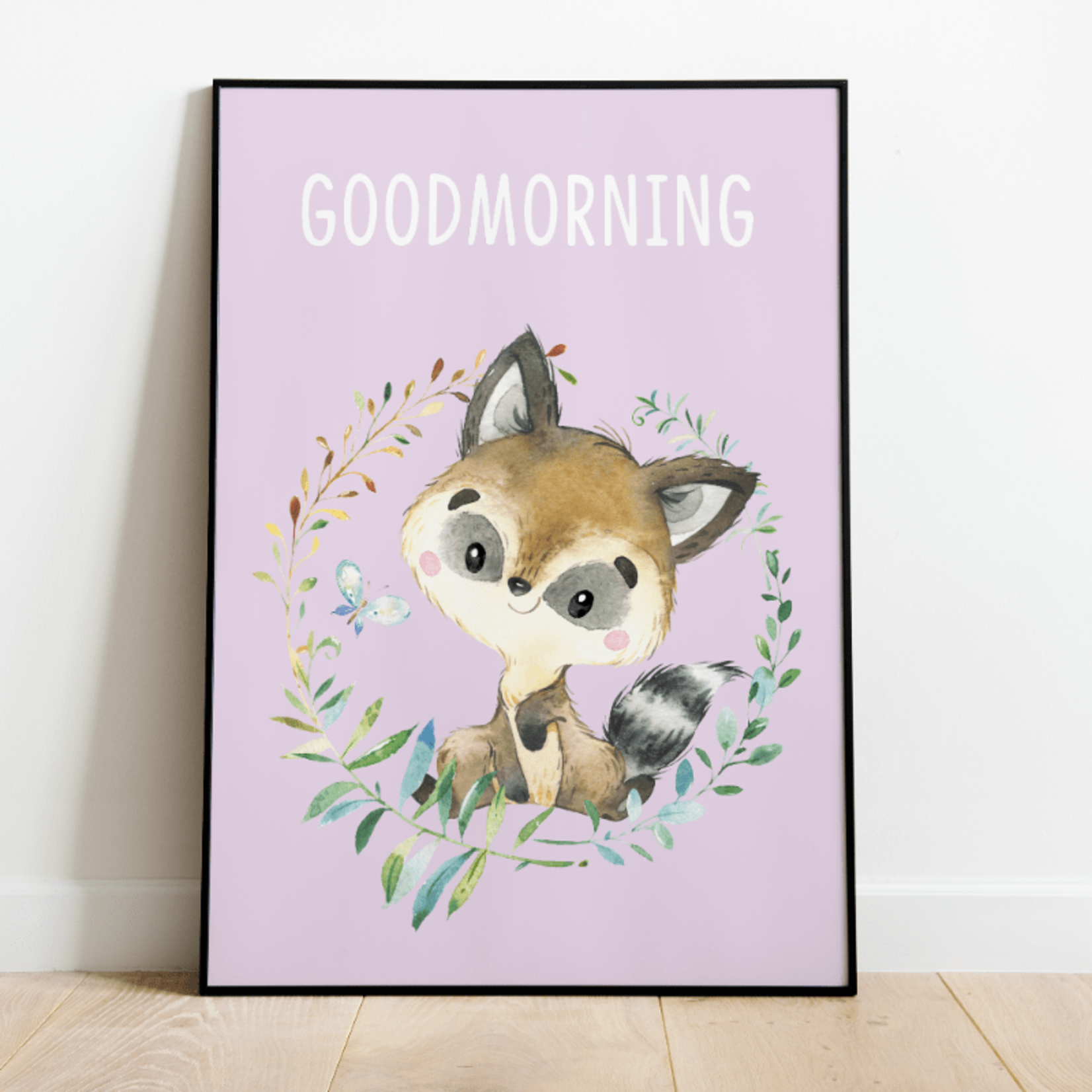 Label2X Kinderkamer poster wasbeertje goodmorning