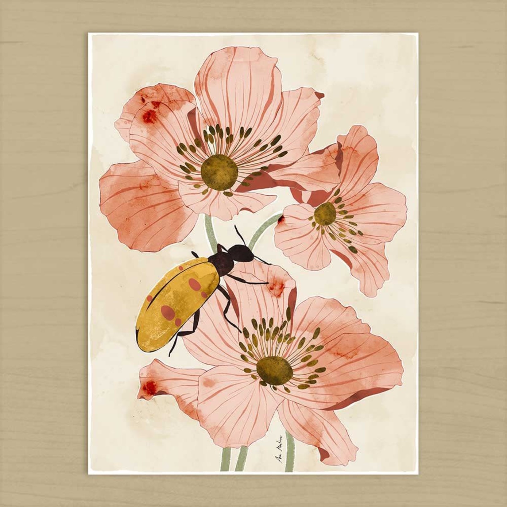 El Buen Limón Flowers and Insects Art Print