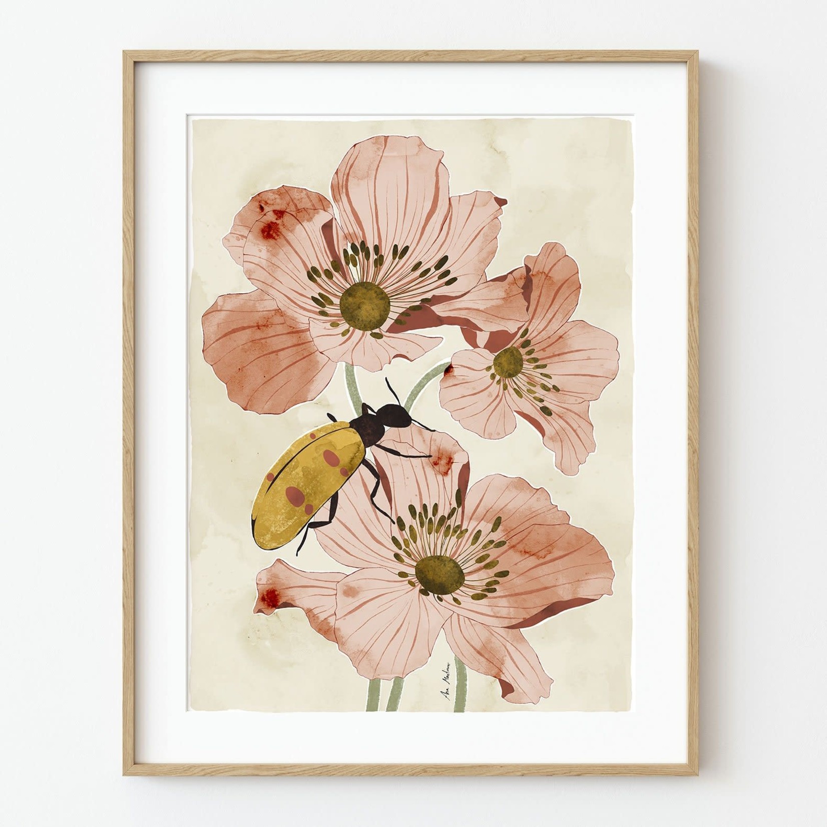 El Buen Limón Flowers and Insects Art Print