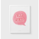 Just Cool Design A5 Color Quote Wall Art Print | Eat cake
