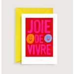 Just Cool Design Joie de vivre mini art print | Illustration note card