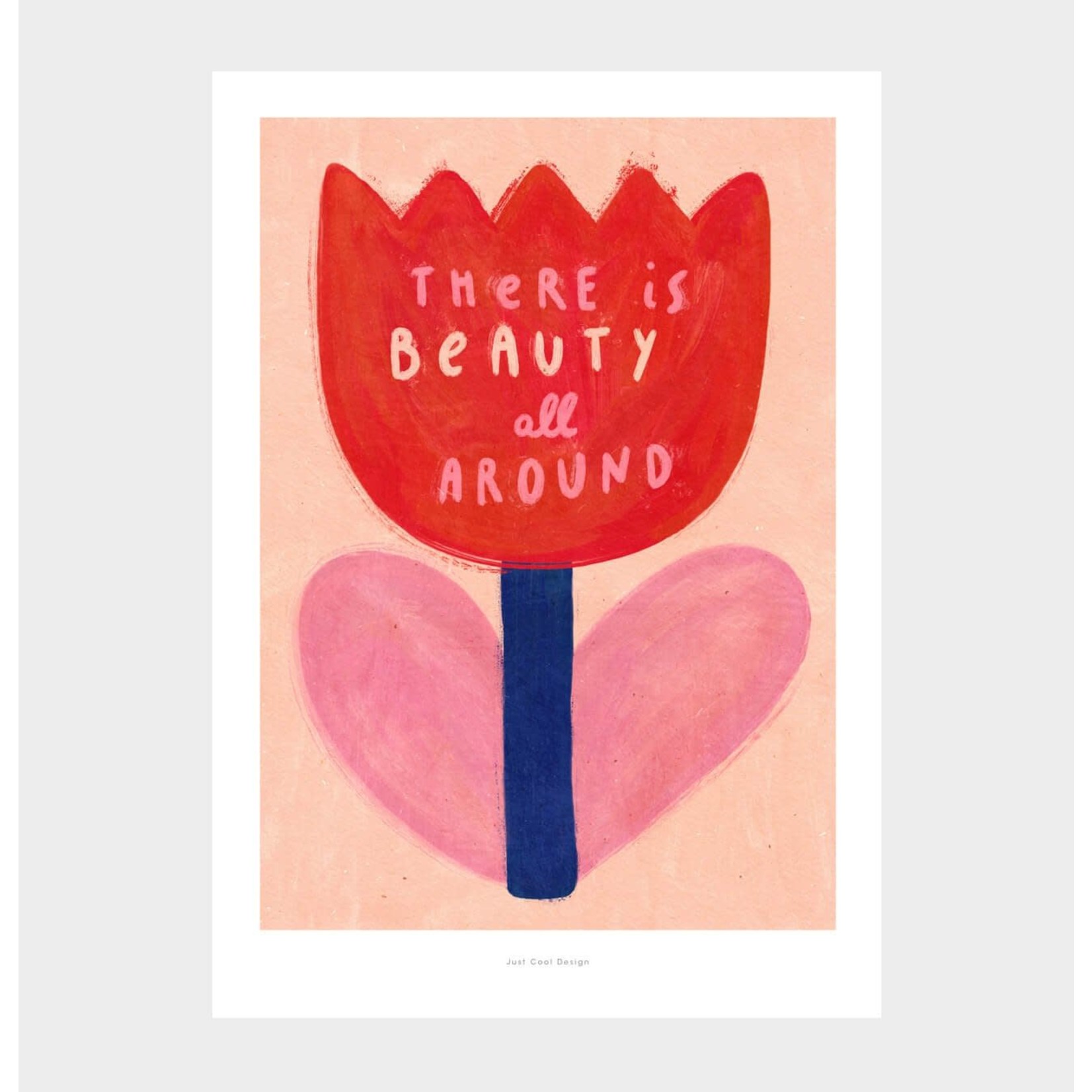 Just Cool Design A5 Beautiful tulip | Illustration Poster Art Print