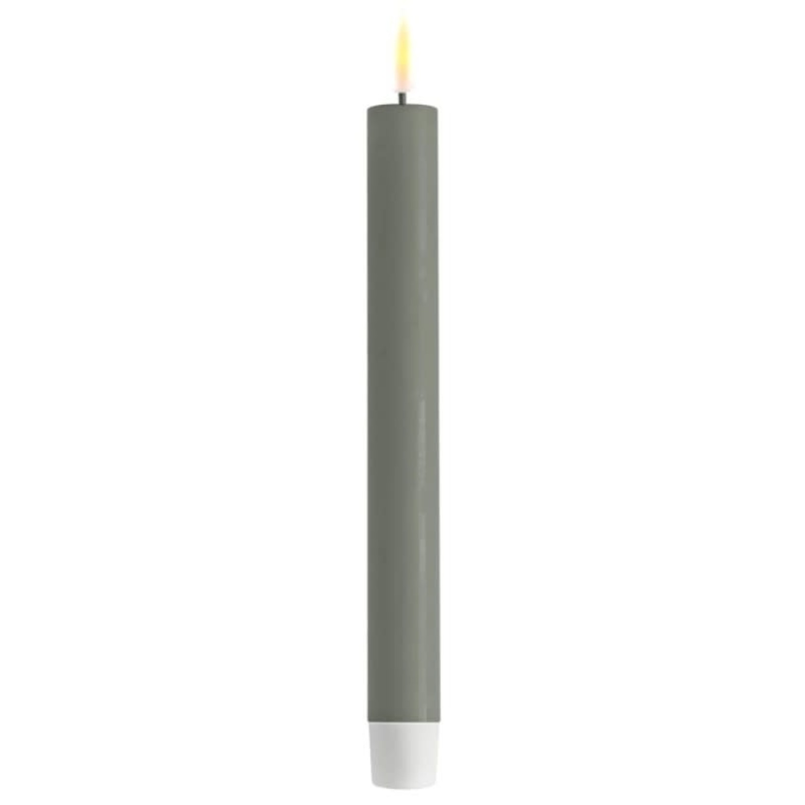 Deluxe Homeart Salvie Green LED Dinner Candle D 2,2 * 24cm per stuk