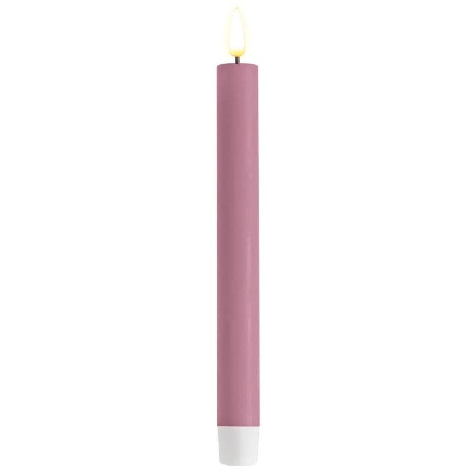 Deluxe Homeart Lavendel LED Dinner Candle D 2,2 * 24cm per stuk
