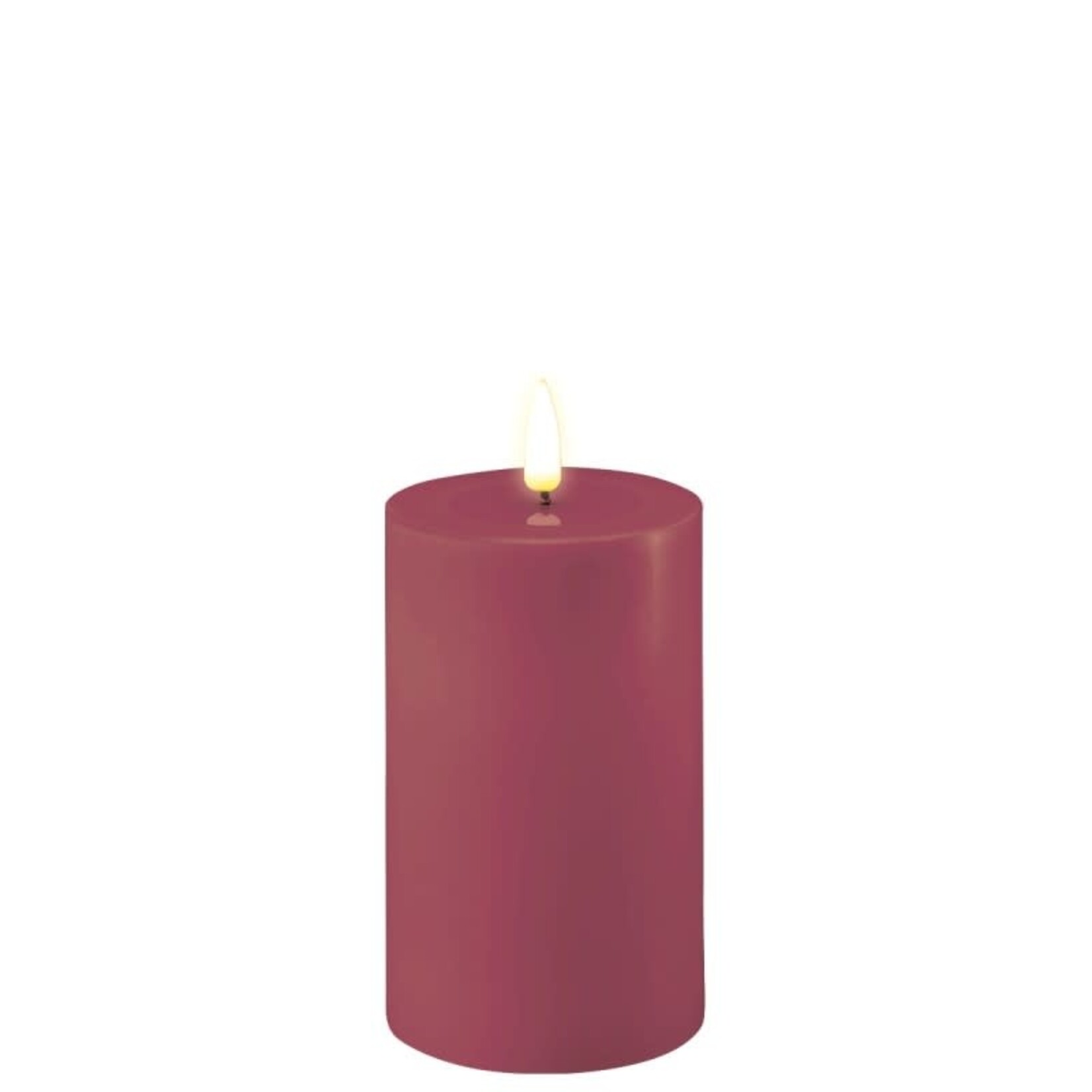 Deluxe Homeart Magenta LED Candle D 7,5*12,5cm