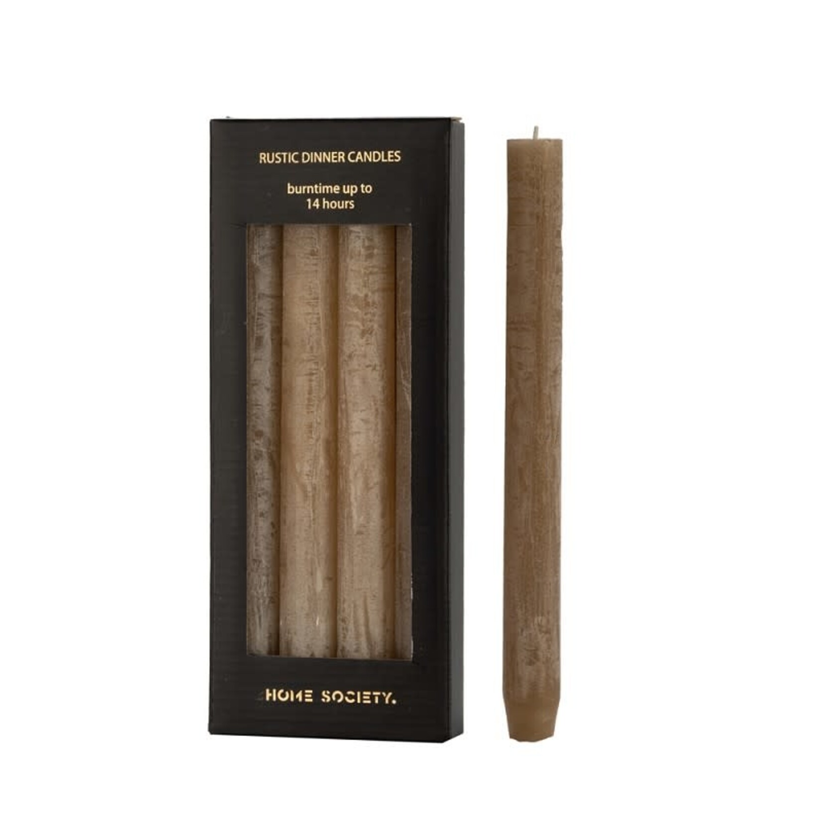 Home Society Dinner Candle L Nude set 4