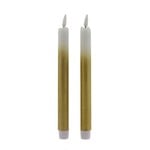 Home Society LED Dinner Candle goud/wit per stuk