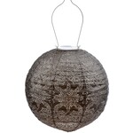 LUMIZ Lumiz Solar Lampion Marrakesh Rond 30cm Taupe