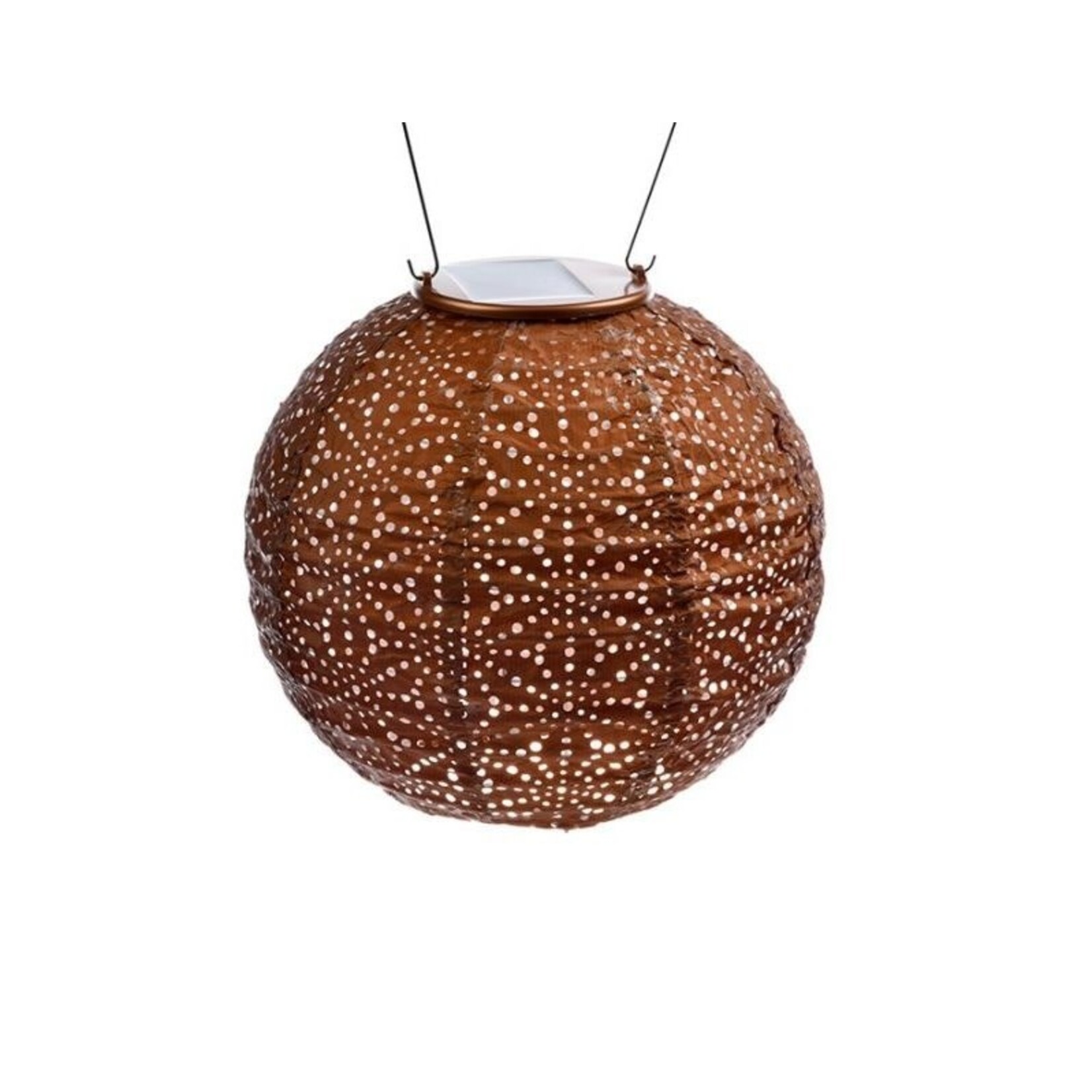 LUMIZ Lumiz Solar Lampion sashiko Rond 20 cm Copper