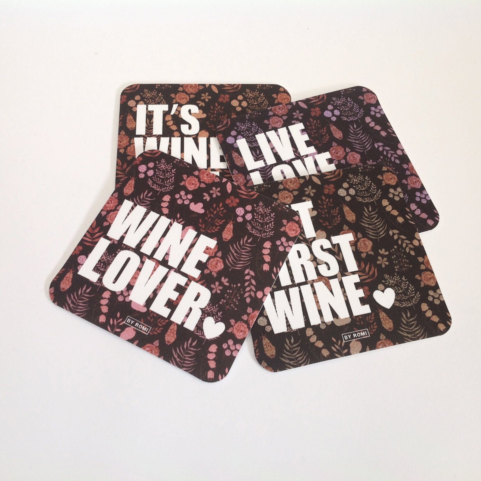 By Romi Creative Studio Onderzetters / Wine lover