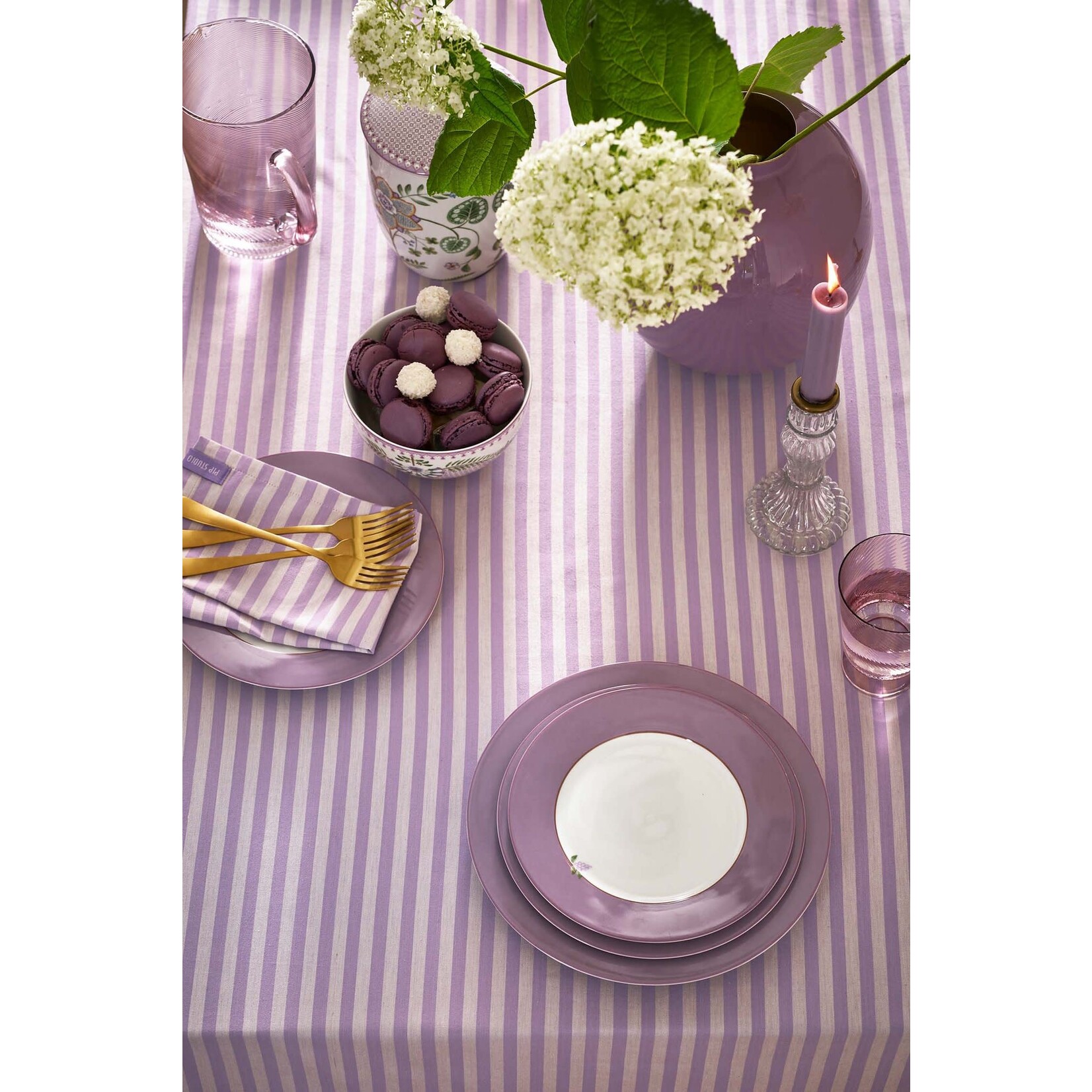 Pip Studio Lily & Lotus Plate Lily & Lotus uni Lilac 21cm