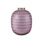 PIP Studio Vase Metal Stripes Lilac 32cm