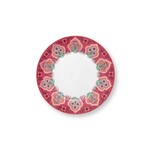 PIP Studio Plate Flower Festival Deco Dark Pink 21cm