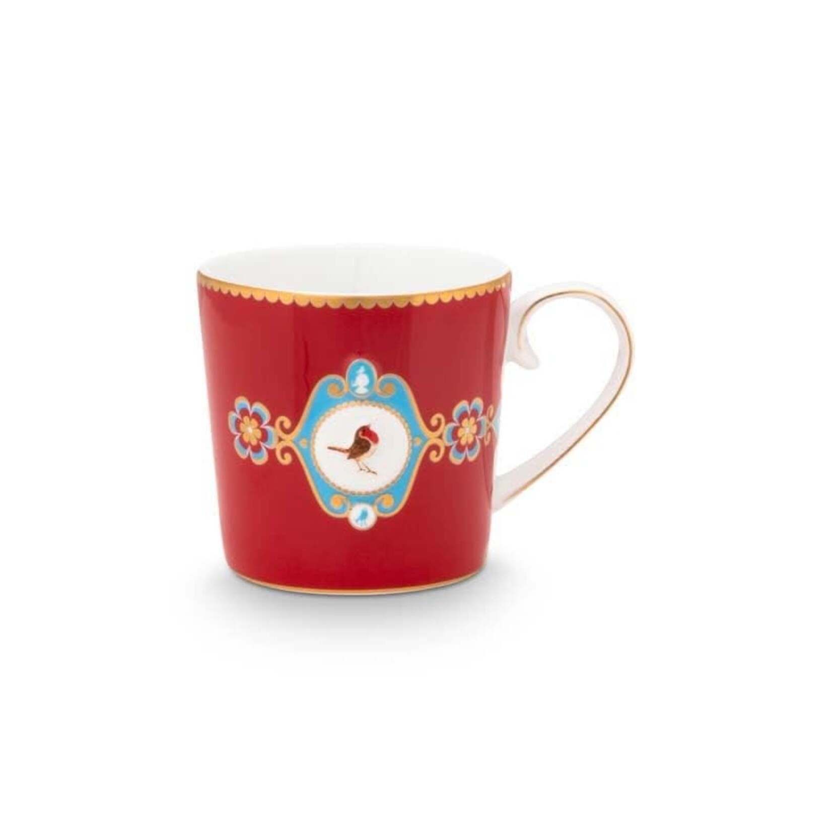 PIP Studio Mug Small Love Birds Medallion Red 150ml