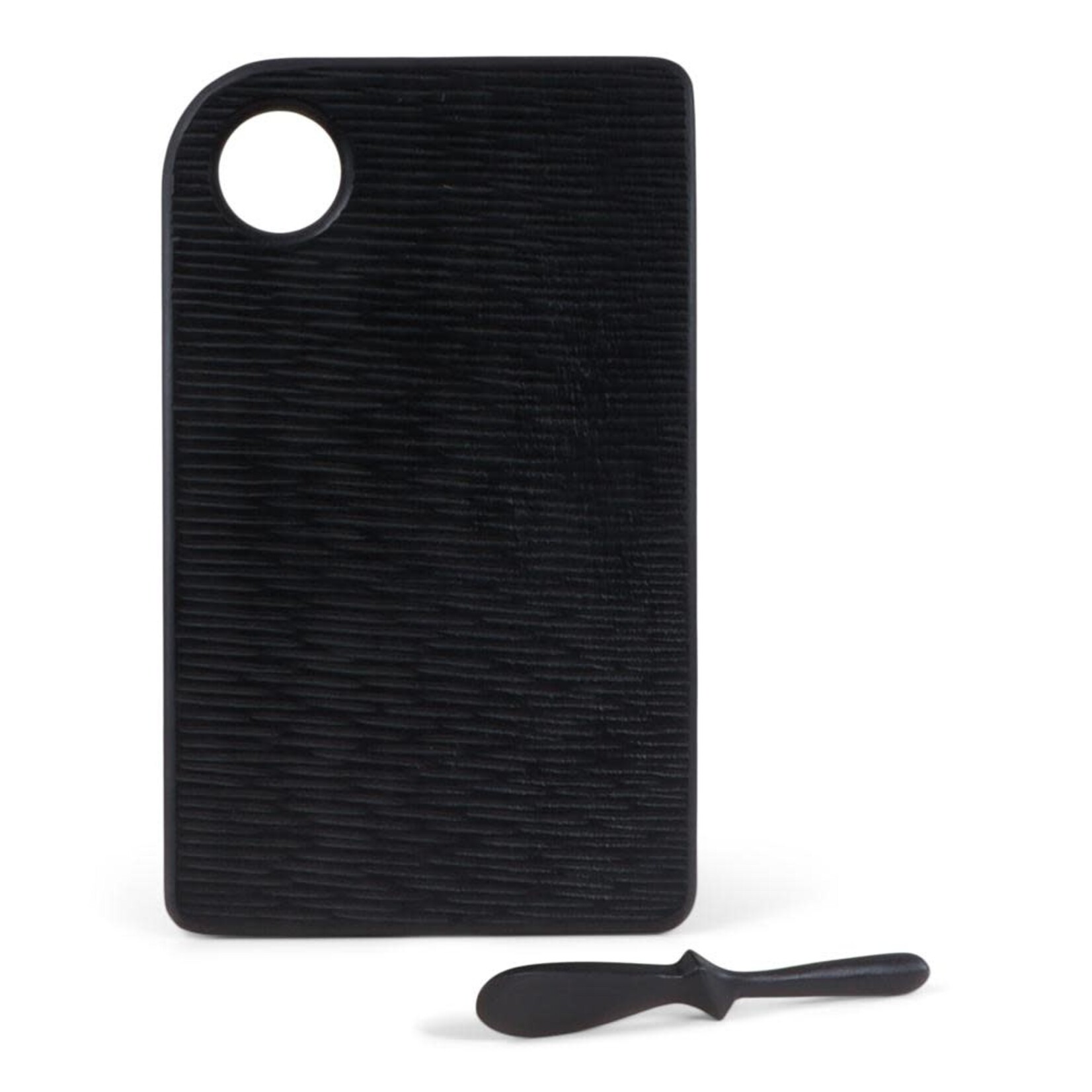 JENS Living Senza Mango Boterbord met mes Zwart