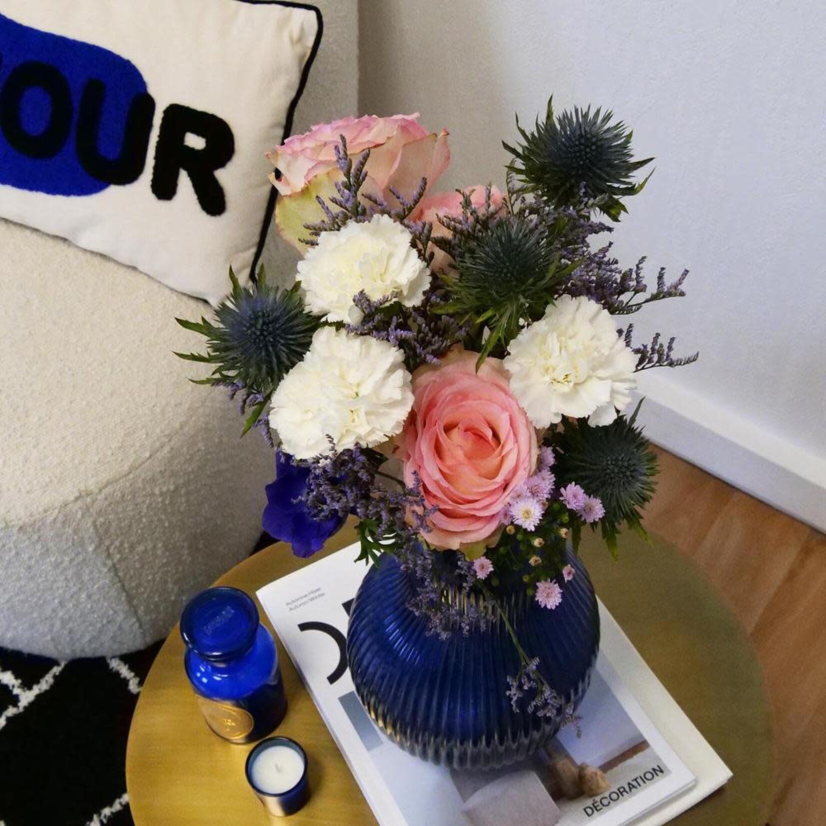 Opjet Opjet Vaas Augustin blauw van 44,99 voor