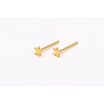 WAUW Jewellery Oorbellen stainless steel goud sterretje