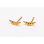 WAUW Jewellery Oorbellen stainless steel goud takje