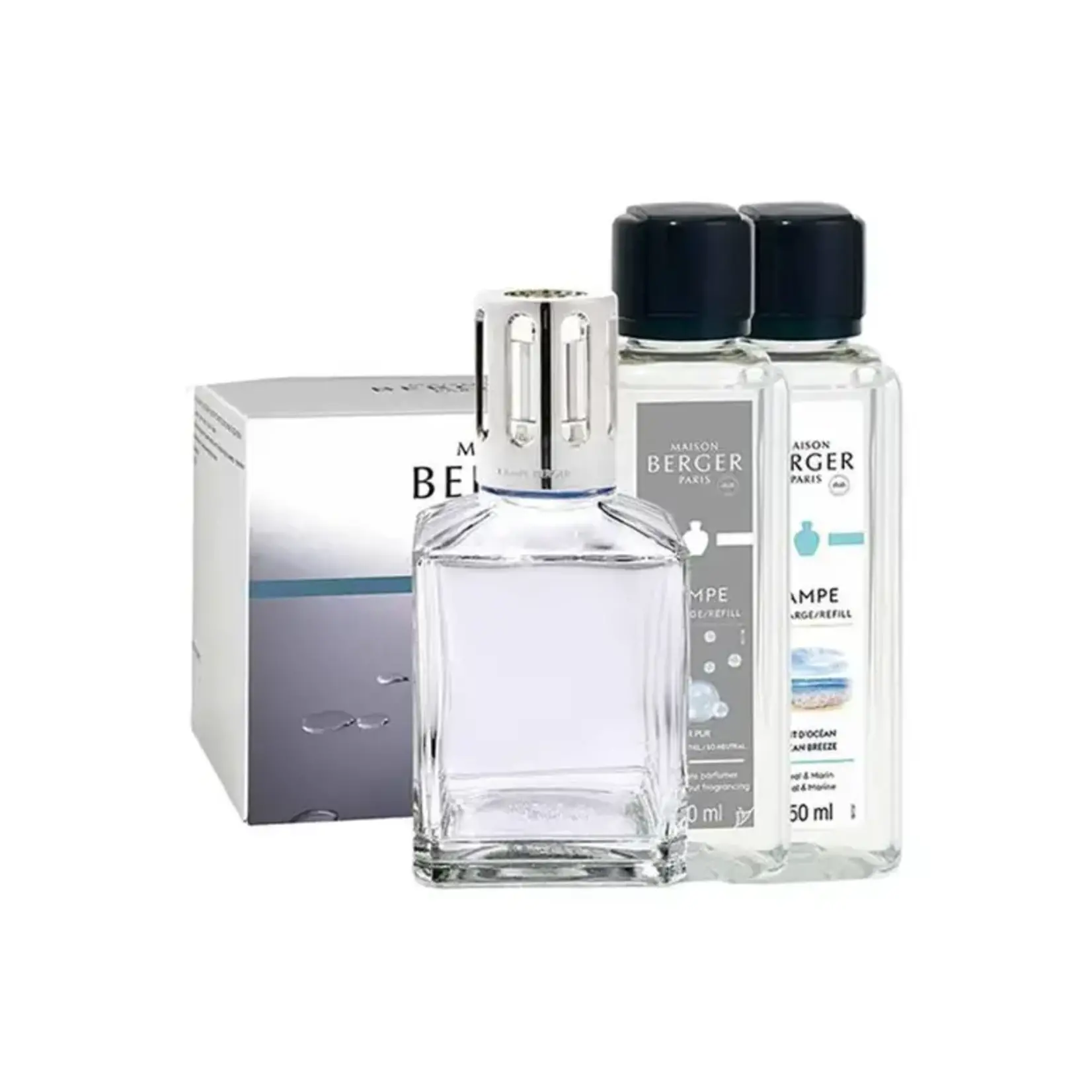 Lampe Berger Lampe Berger Huisparfum Startersset  Vierkante fles inclusief 2 geur flesjes 250 ml