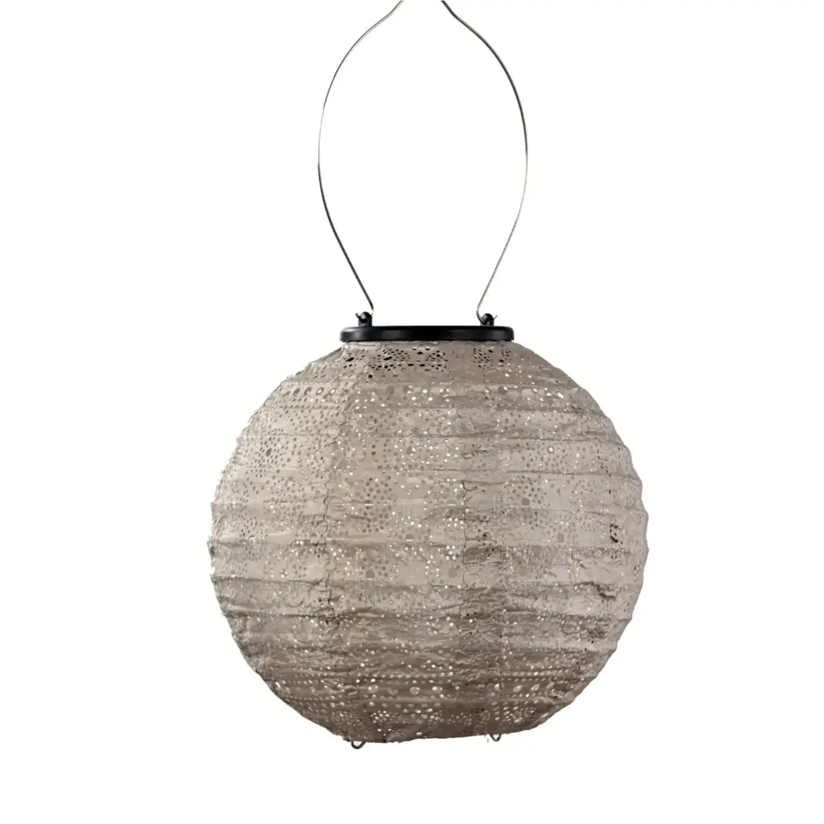 LUMIZ Lumiz Solar Lampion Round 20cm spectre light taupe