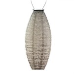 LUMIZ Lumiz Solar Lampion Long Oval 20cm Folia light taupe