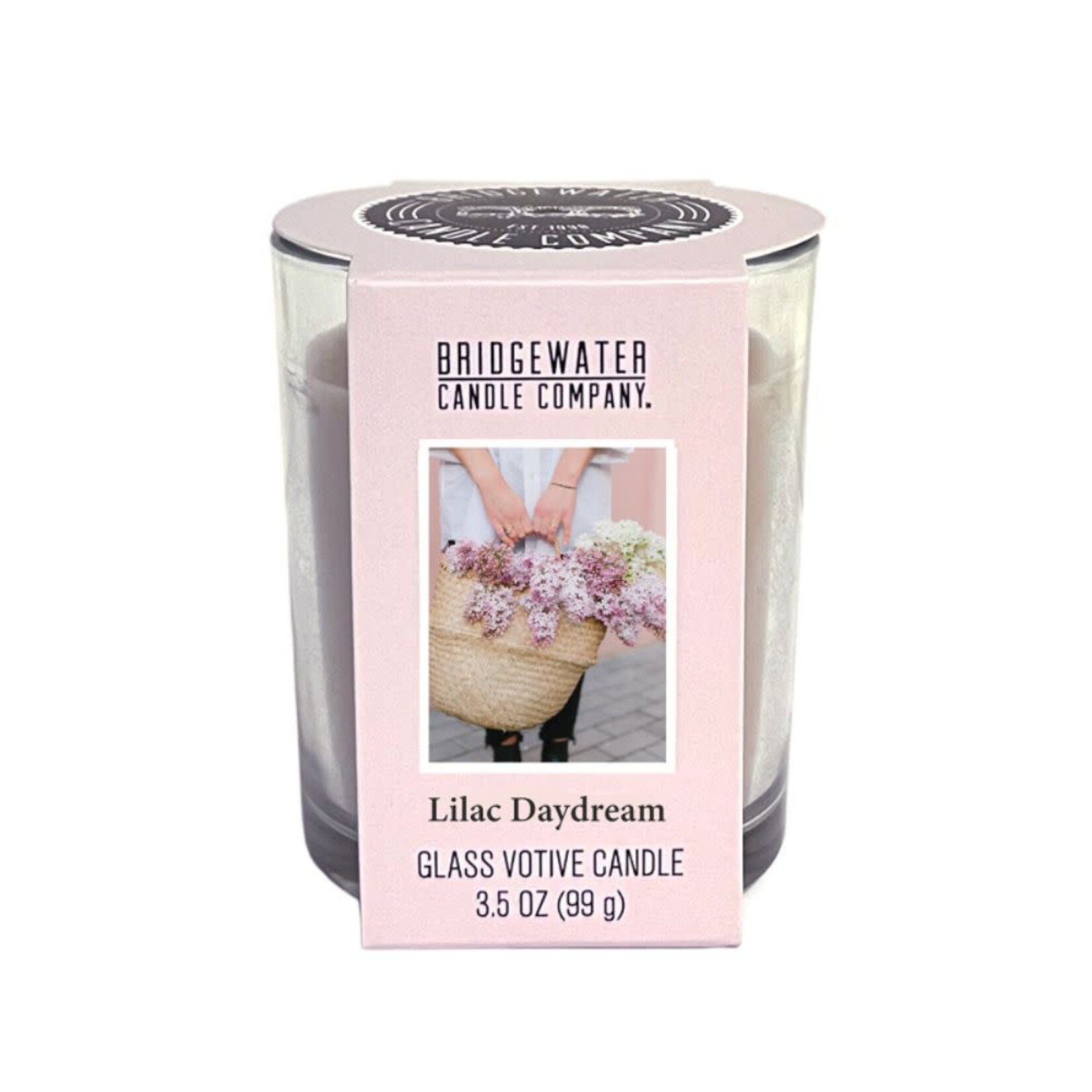 Bridgewater Glas Votive candle  Lilac Daydream