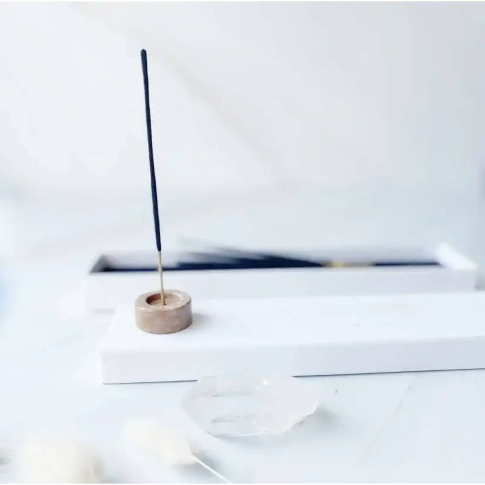 Rocktstyle Wierook & Gemstone giftbox: Lavendel/Bergkristal