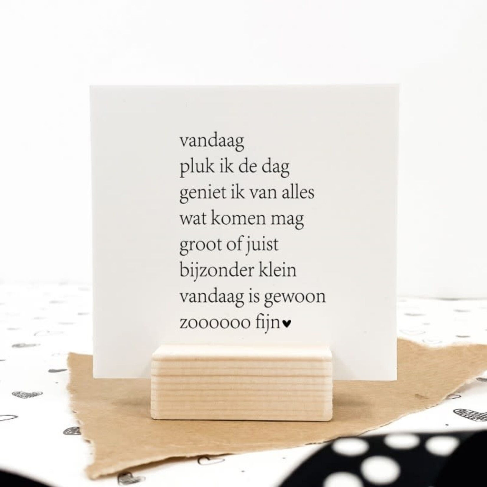 winkeltjevananne Quote blockie - Vandaag pluk ik de dag