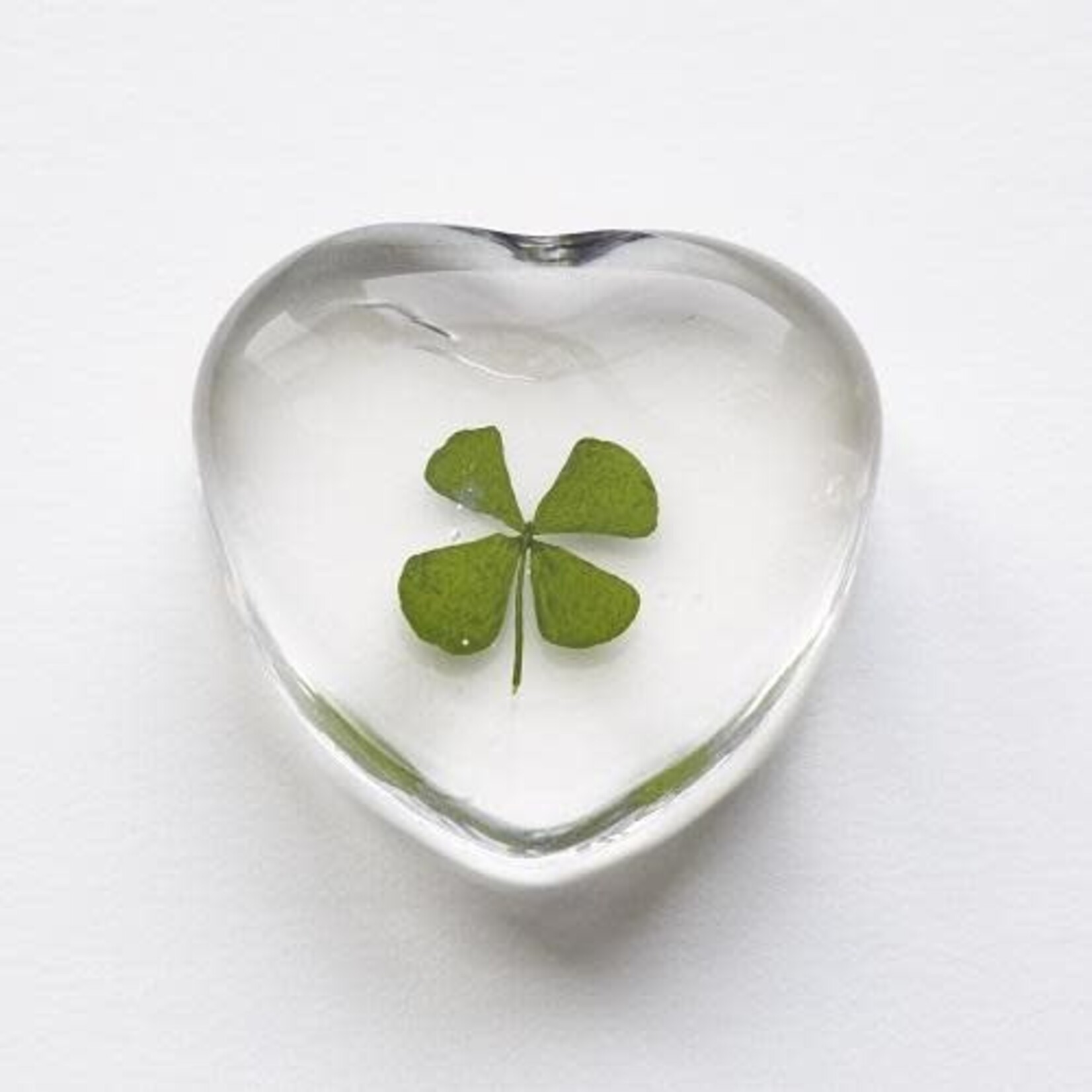 Räder Räder Glass Heart with Green Clover