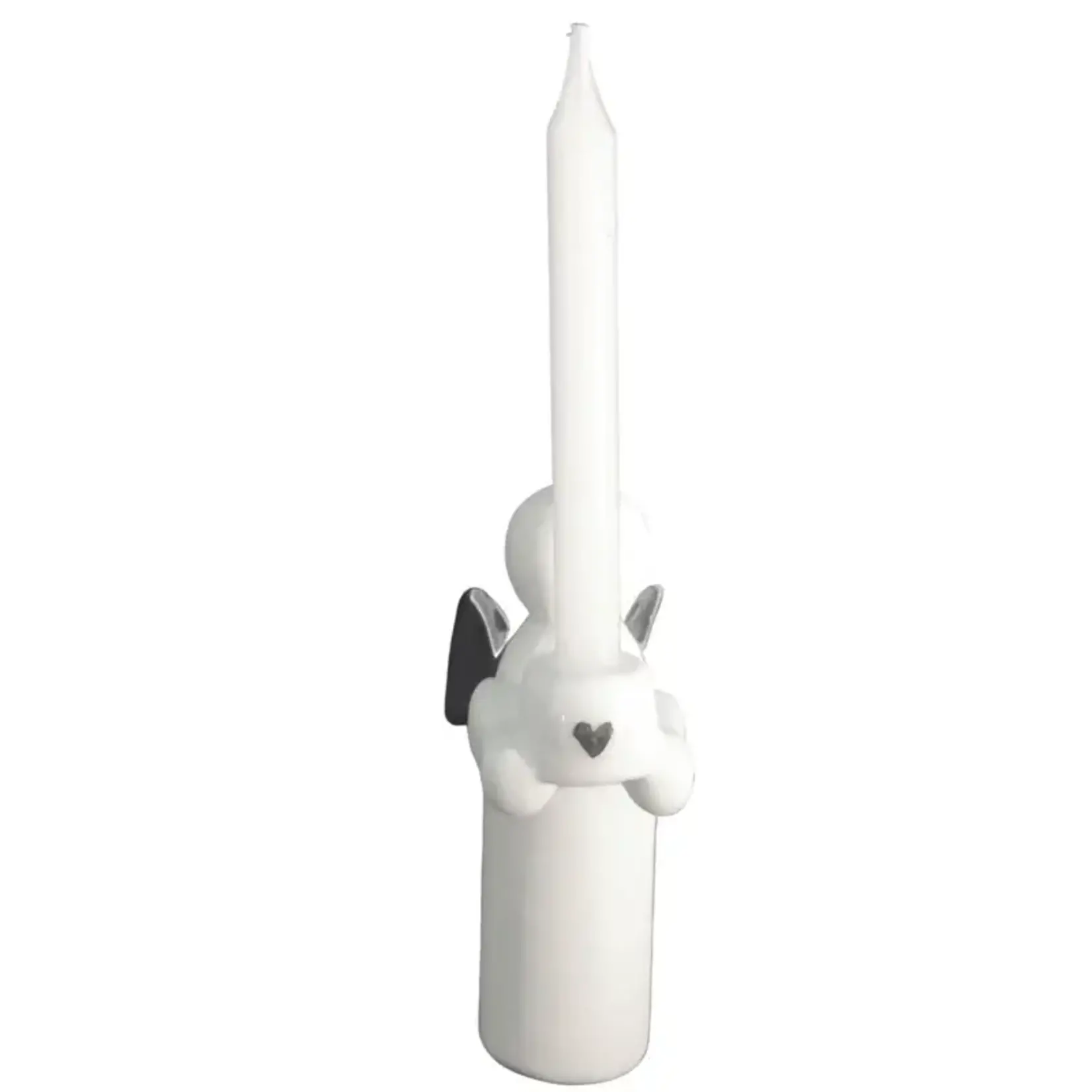 Räder Räder Guardian Angel candle/ Bescherm Engel kaarsje Zilver