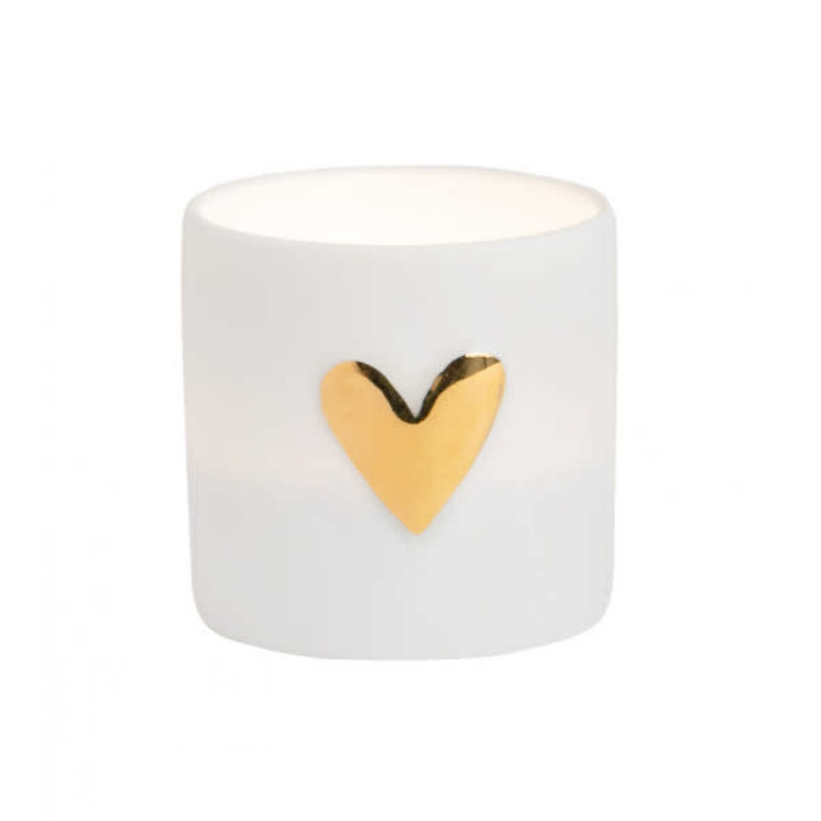 Räder Räder Tealight holder Golden heart