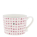 Home Society Cup white/rose hearts overall