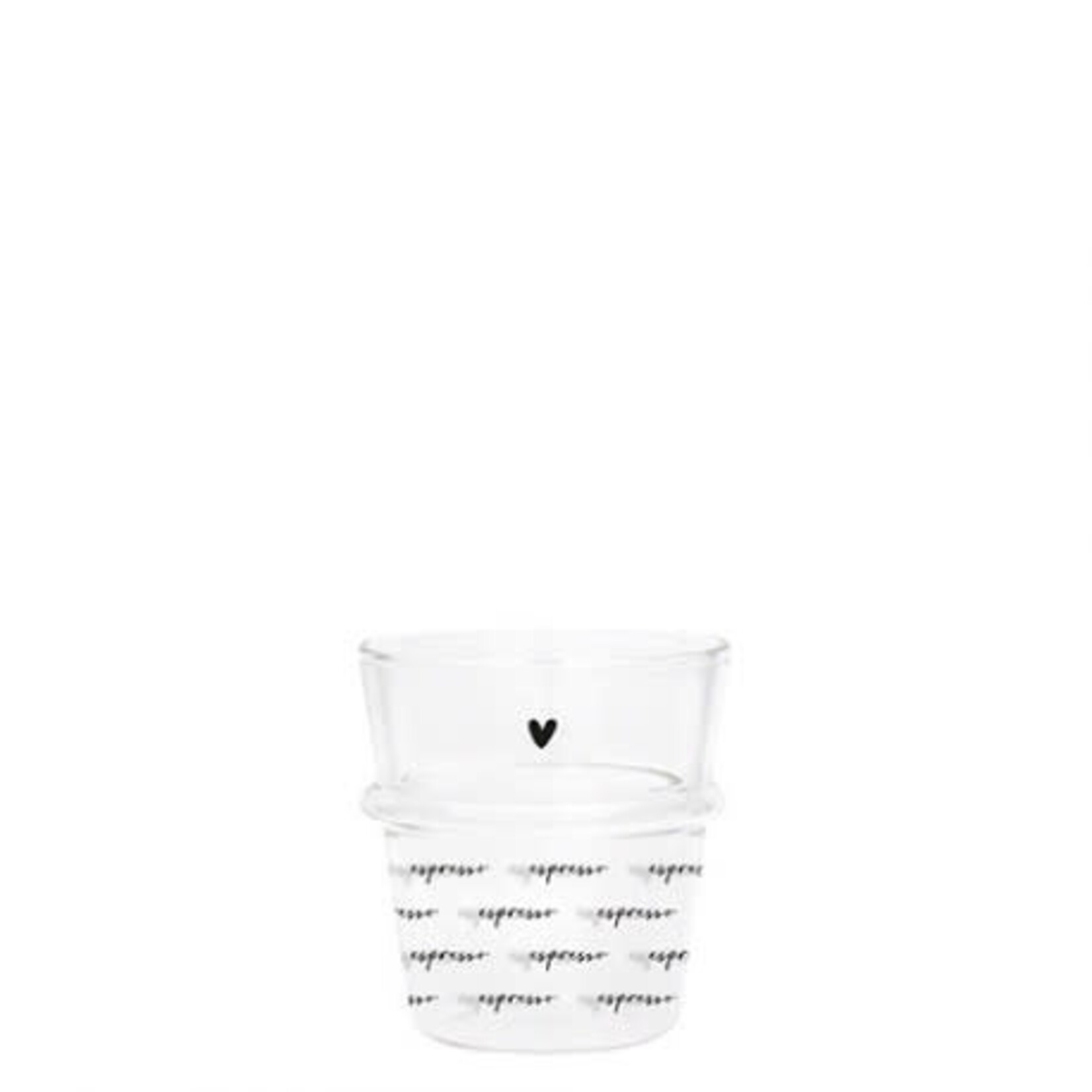 Bastion Collections Espresso glass hartje