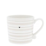 Bastion Collections Mug white/Watercolor natural stripes